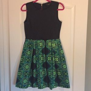 Black and Green patterned dress